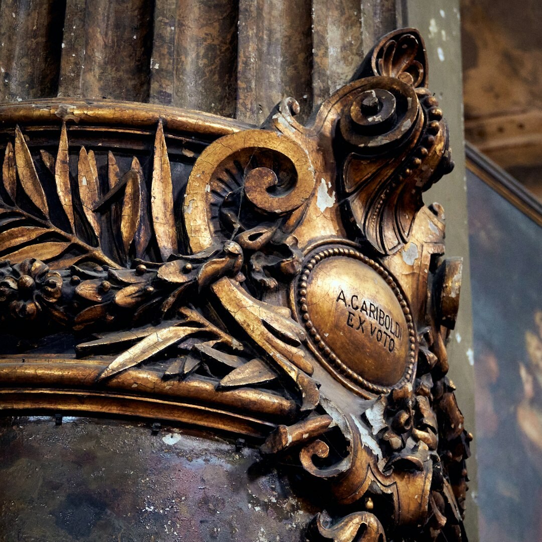 Grand theatre balcony with ornate gilded details
