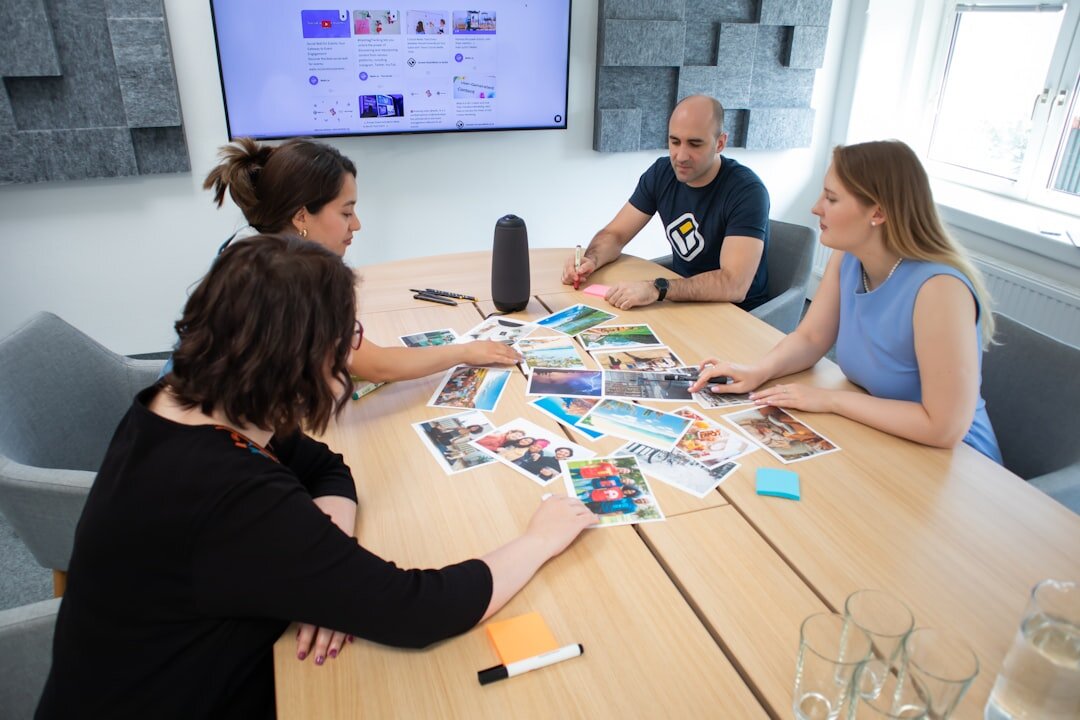 editorial team brainstorming