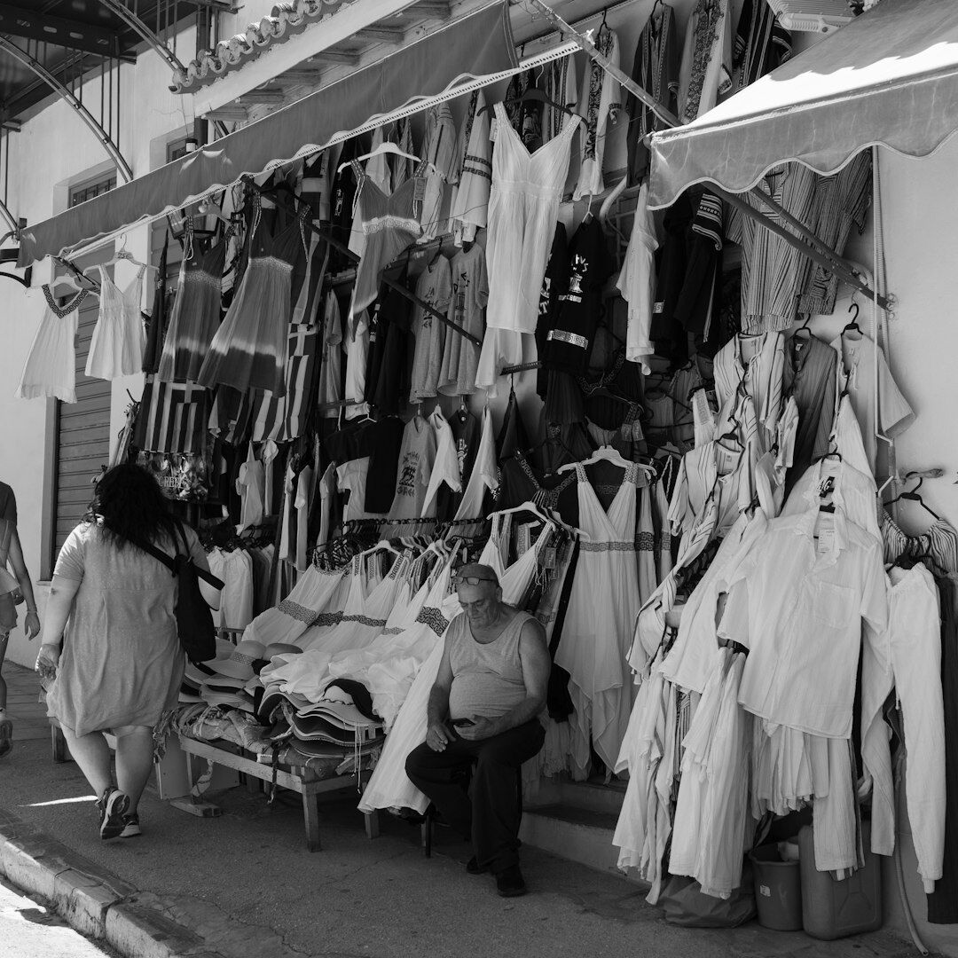 Elegant garment rack with tailored coats in a boutique