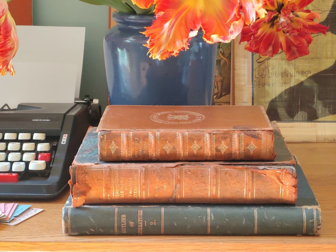 Archive shelves filled with bound magazine volumes